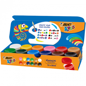 Guache BIC Kids 20ml 12 unidades