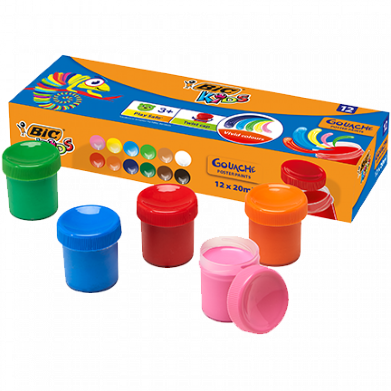 Guache BIC Kids 20ml 12 unidades 2