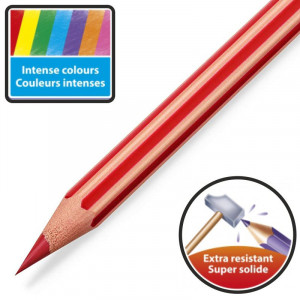 Lápis de Cor BIC Kids Evolution Stripes Pack 12 unidades