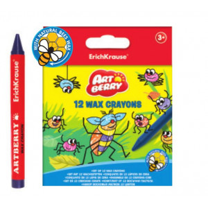 Lápis de Cera ErichKrause - Pack 12 cores