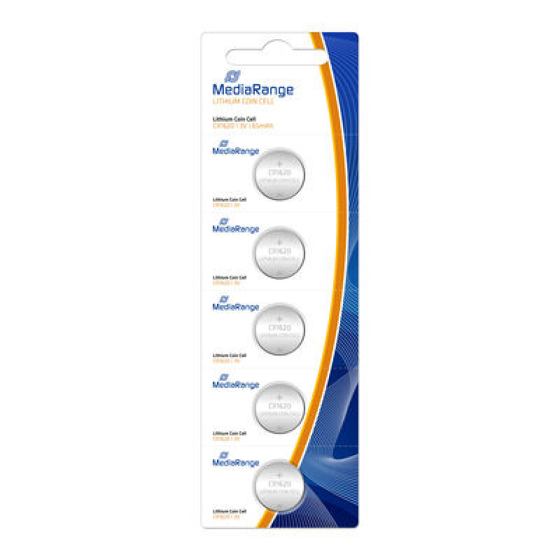 Pilhas de Lítio MediaRange Cell | CR1620 3V - Pack5 1