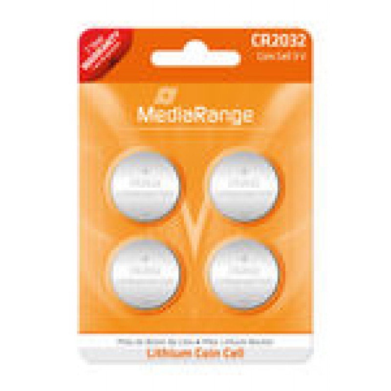 Pilhas de Lítio MediaRange Cell | CR2032 3V - Pack 4 1