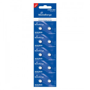 Pilhas Mediarange Alcalinas Coin Cell AG4 | LR626 - Pack 10