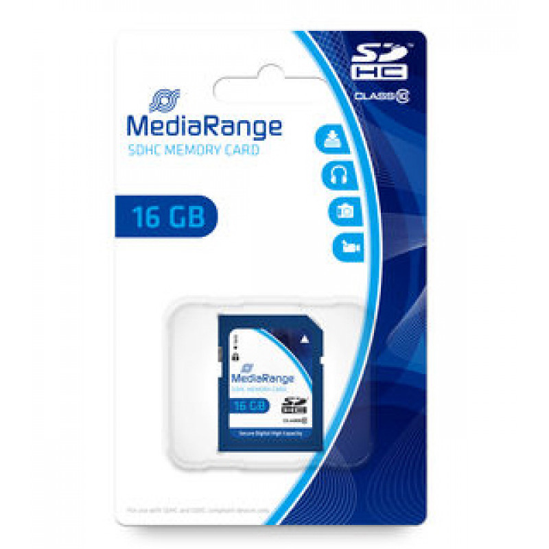 Cartão Mediarange SD HC 16GB - Class 10 - 45mb/s 1