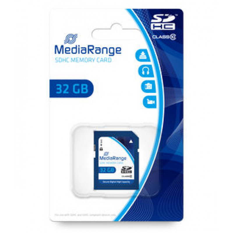Cartão Mediarange SD HC 32GB - Class 10 - 45mb/s 2