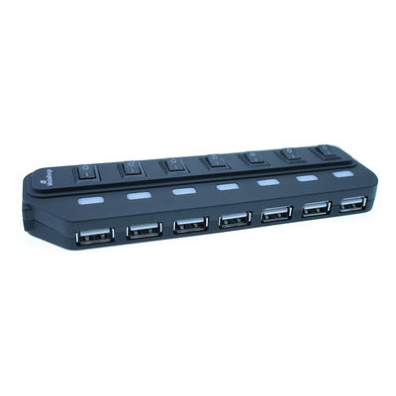 Mediarange HUB 7 Portas USB 2.0 com Power e Interruptores Separados 2