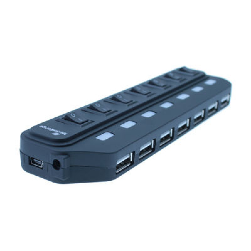 Mediarange HUB 7 Portas USB 2.0 com Power e Interruptores Separados 3