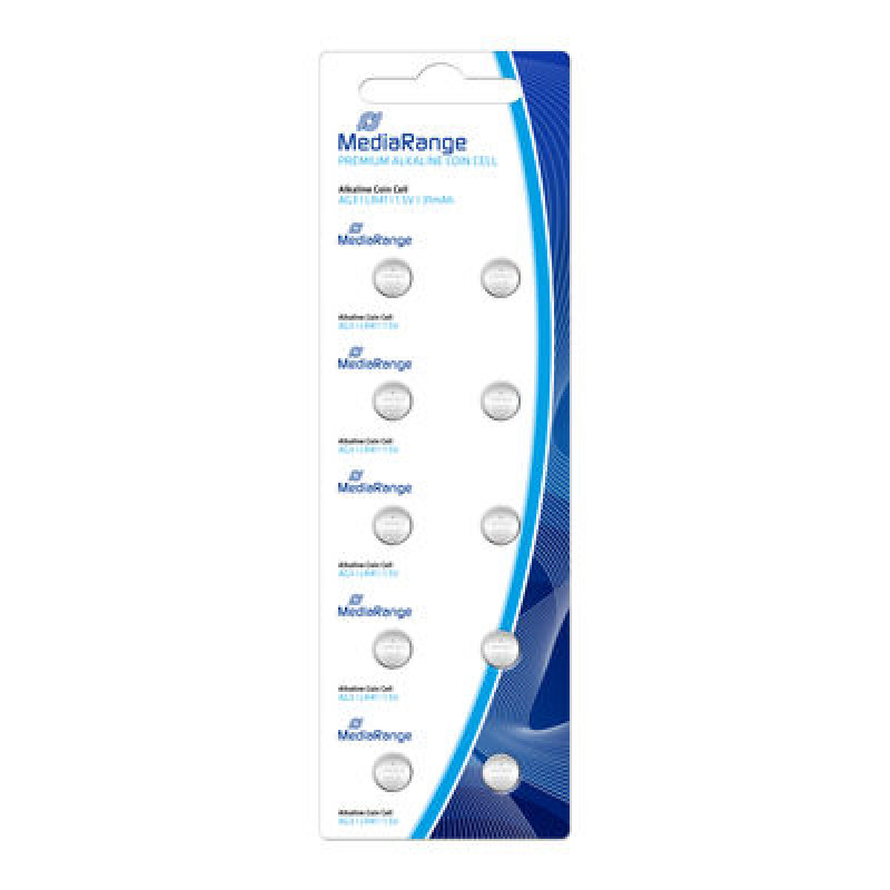 Pilhas Mediarange Alcalinas Coin Cell AG3 | LR41 | 1.5V - Pack 10 1