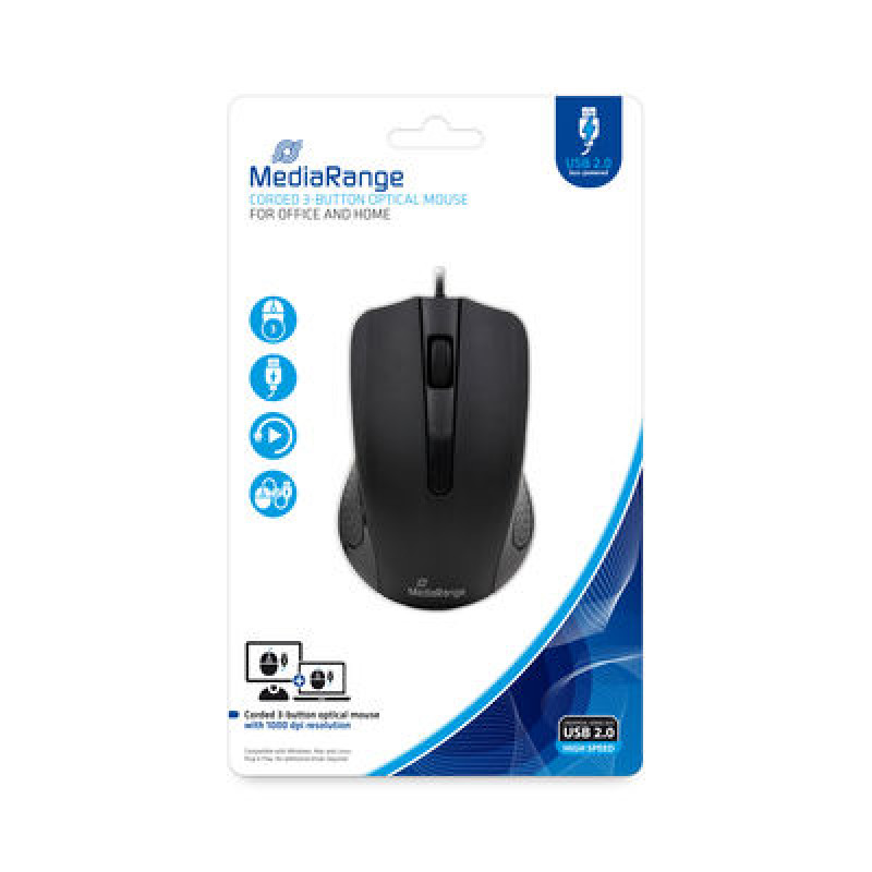 Rato Ótico Mediarange 1000 dpi 3