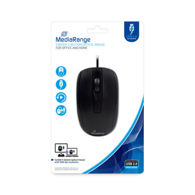 Rato Ótico Mediarange 1000 dpi 3