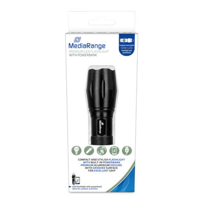 Lanterna c/ PowerBank 1800 mAh Mediarange 3