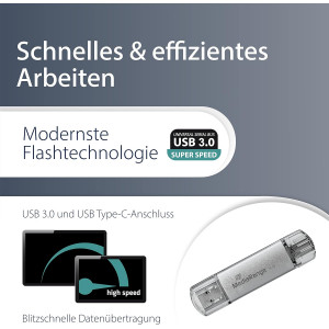 Pendrive MediaRange USB 3.0 / USB Type-C 128GB