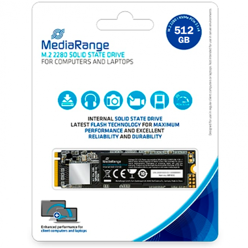 Disco SSD M.2 2280 Mediarange 512GB SATA 6 Gb/s TLC NAND 1