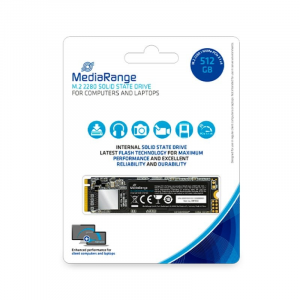 Disco SSD M.2 2280 MediaRange NVMe 512GB PCIe 3.1 x4 20 Gb/s