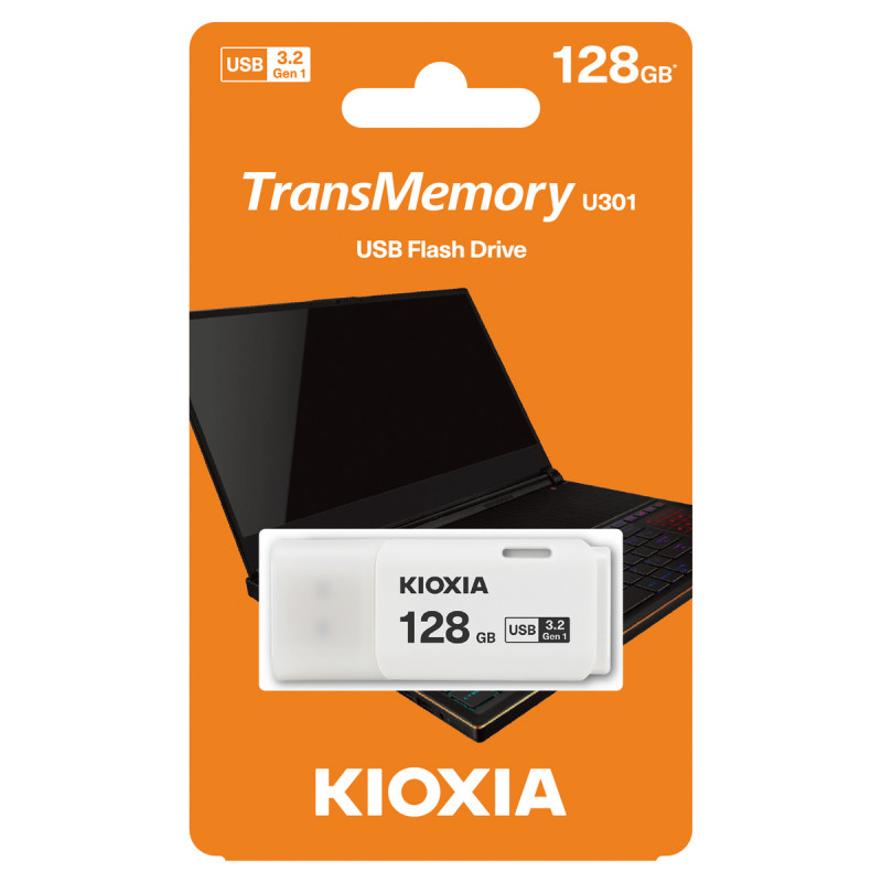 Pendrive Toshiba Kioxia 128GB U301 USB 3.2 White 2