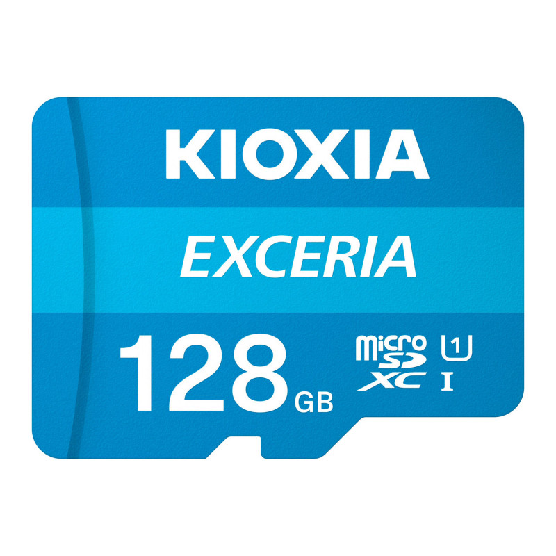 Cartão Memória Kioxia Exceria C10 UHS-I U1 microSDXC 128GB + Adaptador SD 1