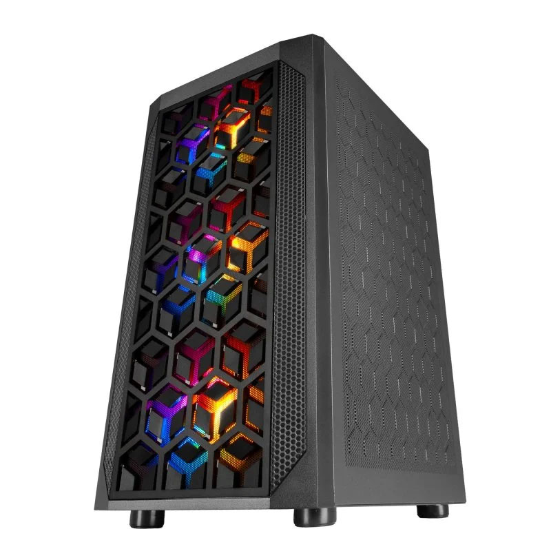 Caixa Micro ATX MARS GAMING MCMESH Preto 2