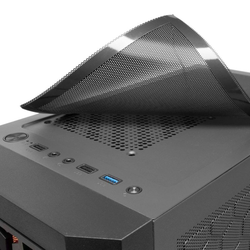 Caixa Micro ATX MARS GAMING MCMESH Preto 5
