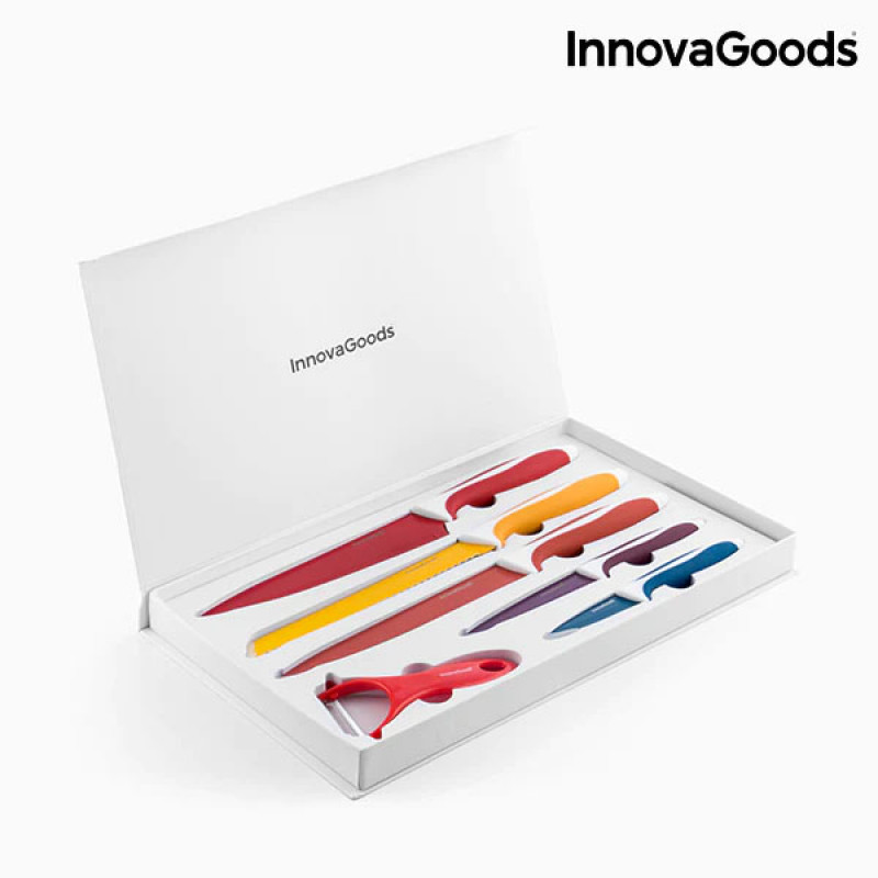 Conjunto de Facas Cerâmicas e Descascador Knoolvs InnovaGoods 6 Peças 3