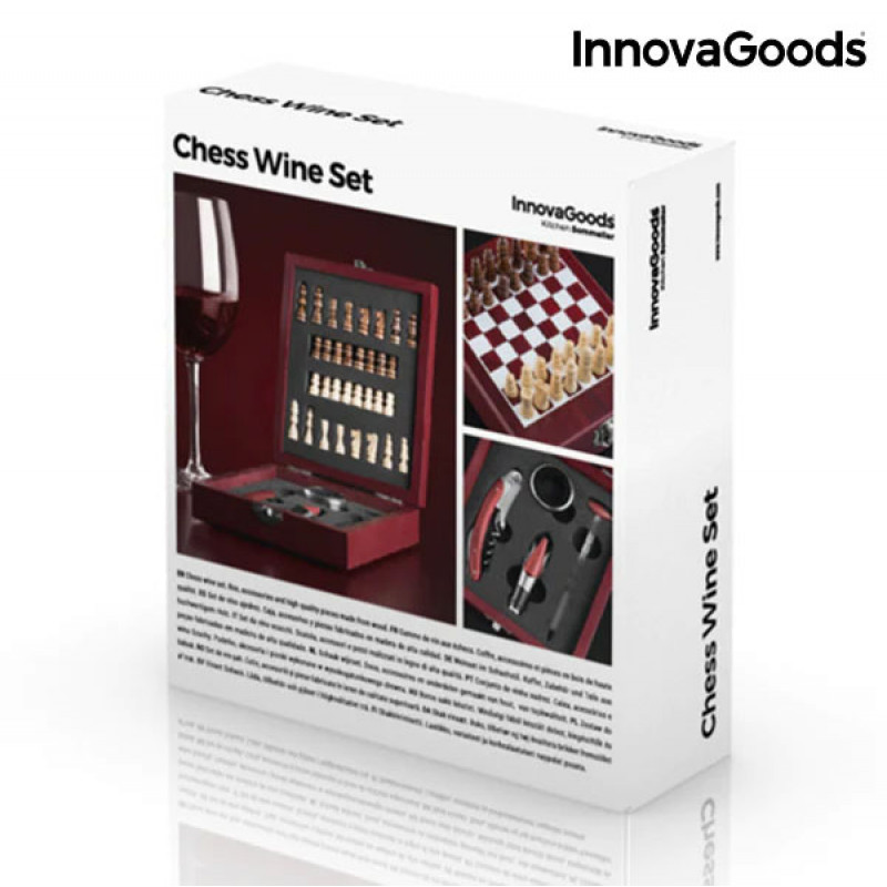 Conjunto de Acessórios para Vinho e Xadrez InnovaGoods 37 Peças 3