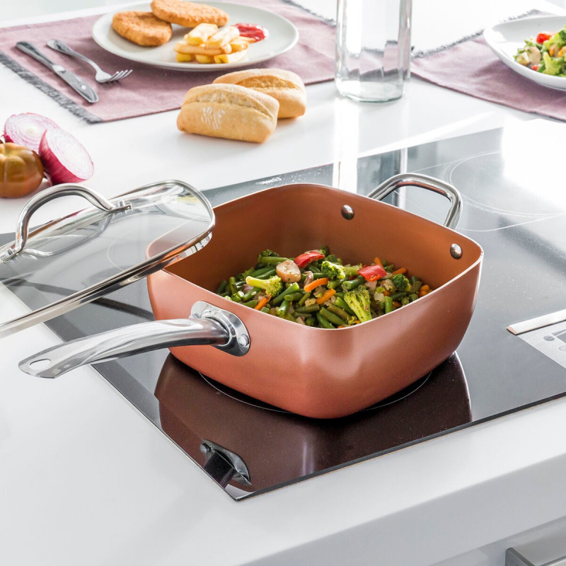 Conjunto de Frigideira Multifunções 5 em 1 Copper Coppans InnovaGoods - 4 Peças 4
