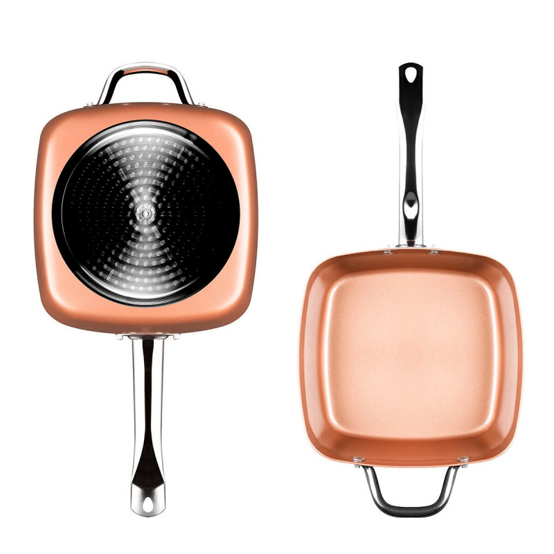 Conjunto de Frigideira Multifunções 5 em 1 Copper Coppans InnovaGoods - 4 Peças 5