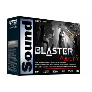 Placa de Som Creative Sound Blaster Audigy Fx v2 Som 5.1 PCI-E