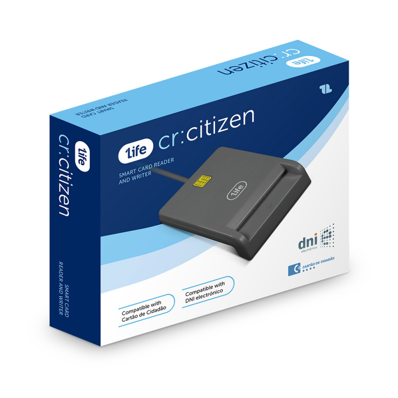 Leitor Smart Card DNI Cartão de Cidadão 1Life Citizen 2