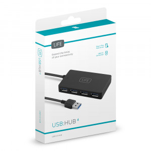 HUB 4 Portas USB 3.0 1Life usb:hub 4
