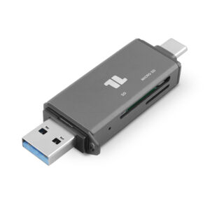 Leitor de Cartões de Memória SD e MicroSD 1Life cr:2in1 USB-A/C