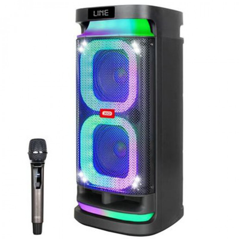 Coluna Som Karaoke XO F58 - Bluetooth - 40W - RGB - Microfone sem fios incluído 2