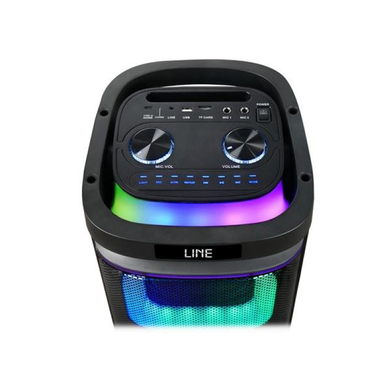 Coluna Som Karaoke XO F58 - Bluetooth - 40W - RGB - Microfone sem fios incluído 4