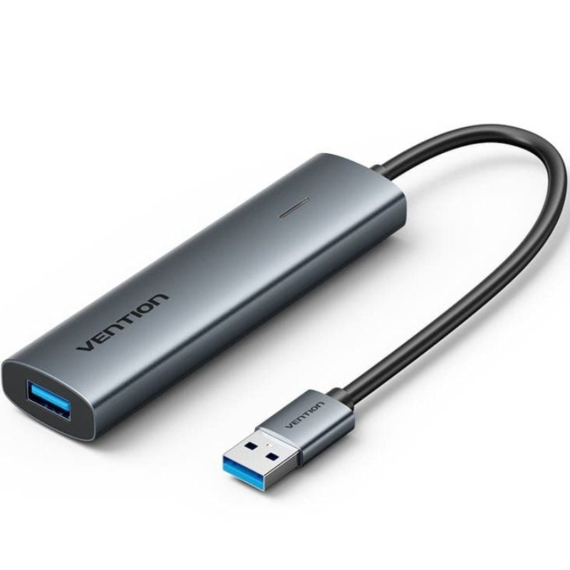 Hub USB 3.0 Vention 1xUSB Type-C, 3xUSB, 1xUSB Type-C PD 3