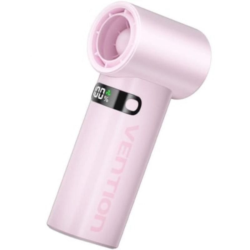 Ventilador de Mão Vention 4 Velocidades Rosa 1