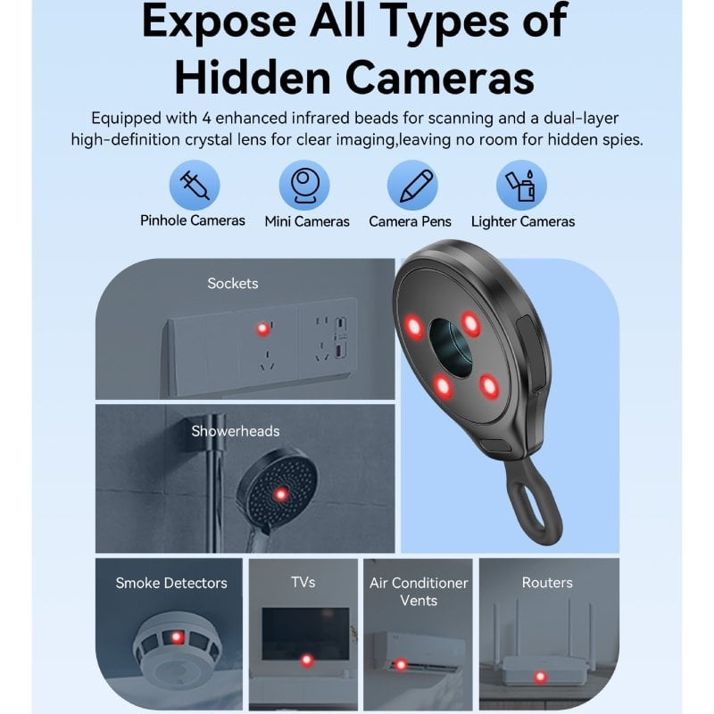 Detector de Câmaras Ocultas Anti Espía Vention 5