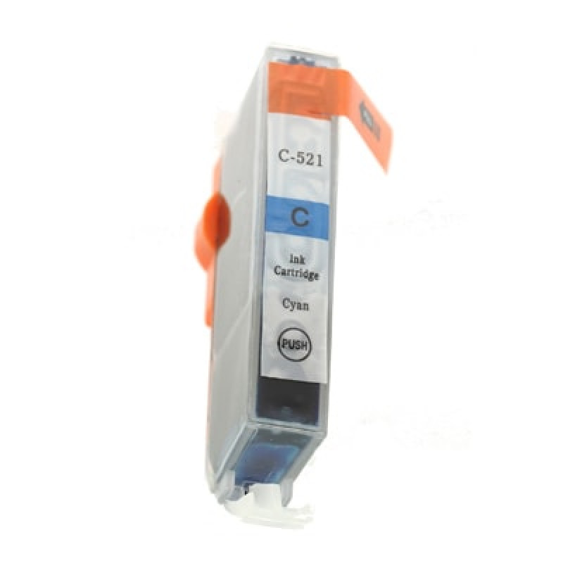 Tinteiro Canon Compatível CLI-521C azul 2