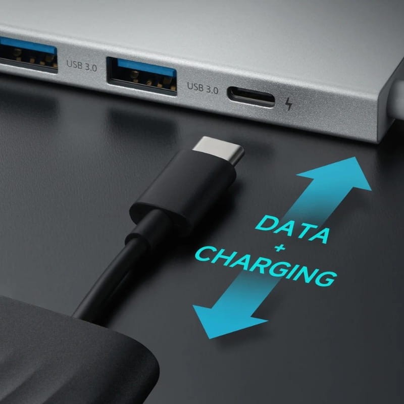 Xiaomi 5 em 1 Hub USB-C com 3x USB-A 3.0, 1x USB-C Carga Rápida até 100W, 1x HDMI - Alumínio 5