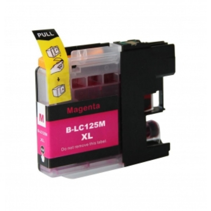 Tinteiro Brother Compatível LC125XL magenta 1
