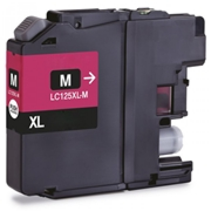 Tinteiro Brother Compatível LC125XL magenta 2