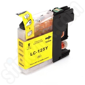 Tinteiro Brother Compatível LC125XL amarelo