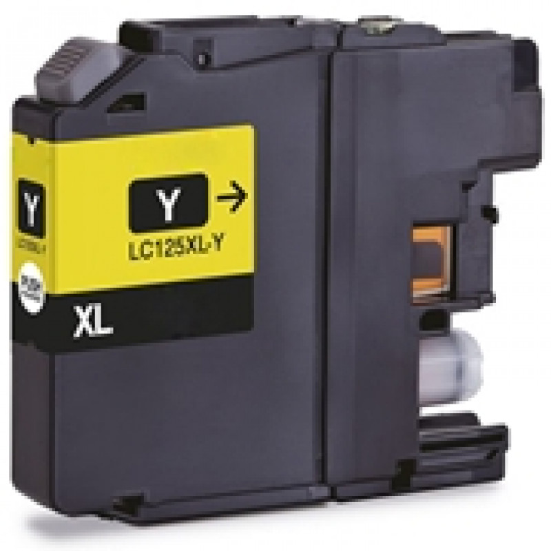 Tinteiro Brother Compatível LC125XL amarelo 2