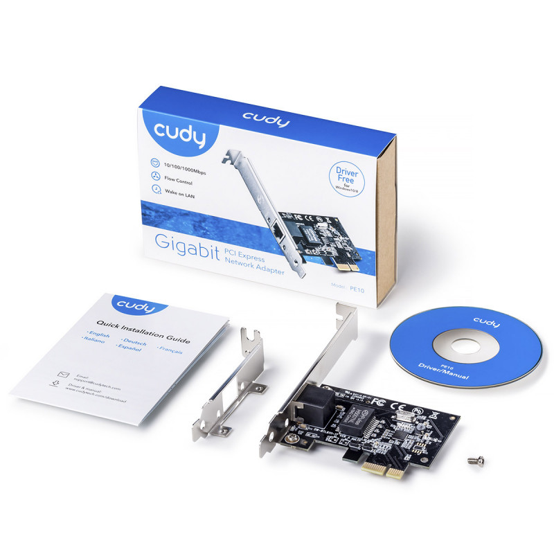 Placa de Rede Cudy PE10 Gigabit PCI Express 2