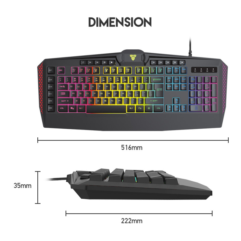Teclado Fantech Booster K513 RGB (PT) 6