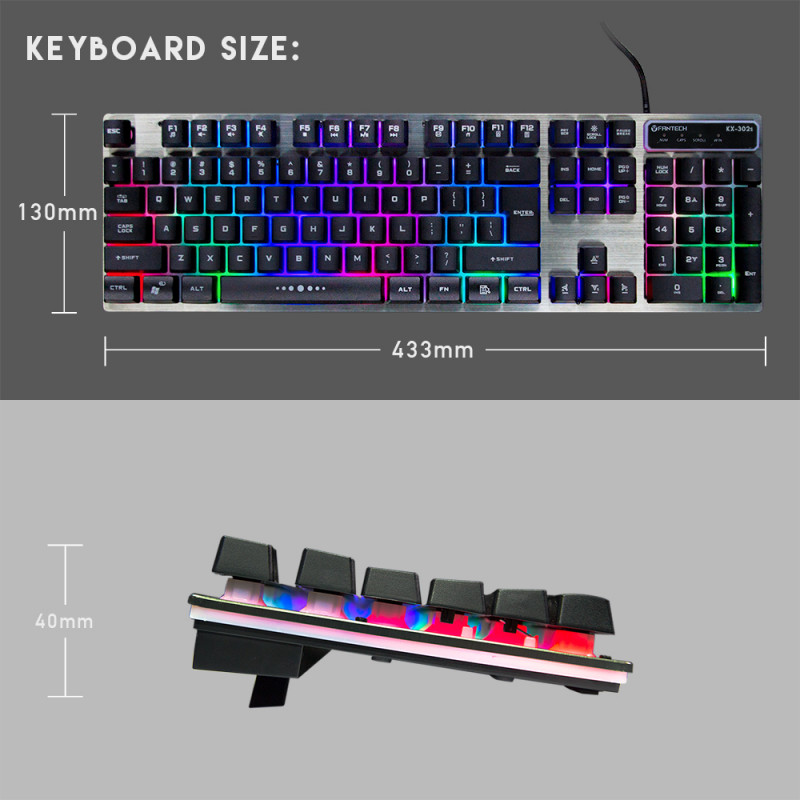 Teclado + Rato Fantech Major KX-302s (PT) 5