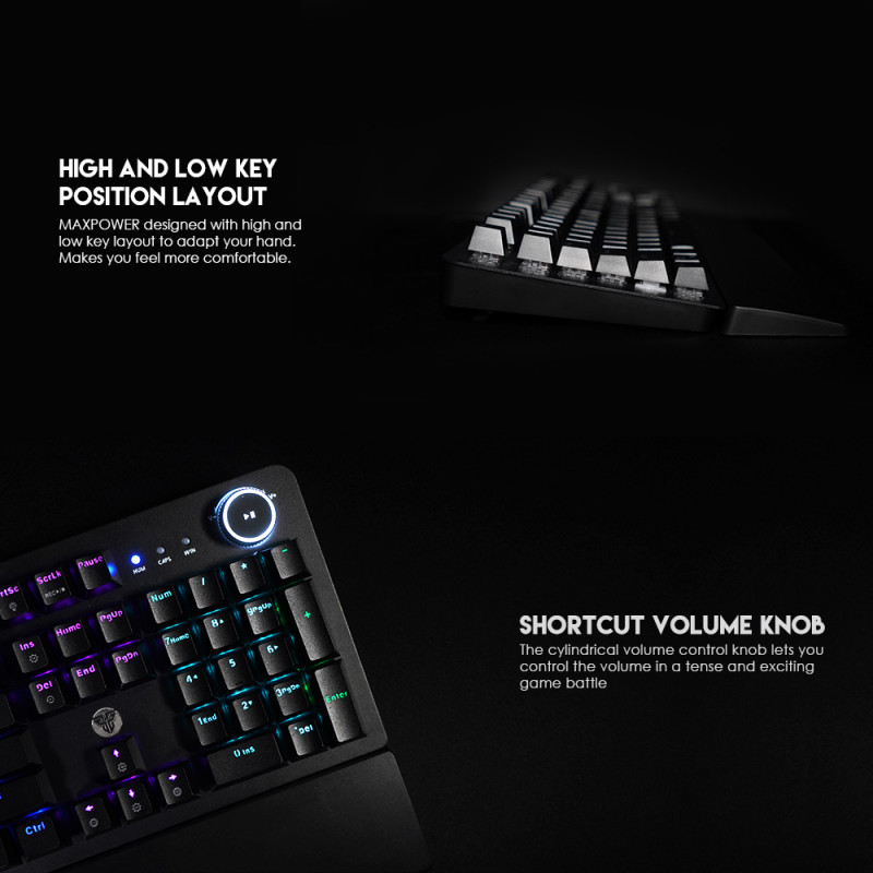 Teclado Mecânico Fantech MAXPOWER MK853 RGB (PT) 6