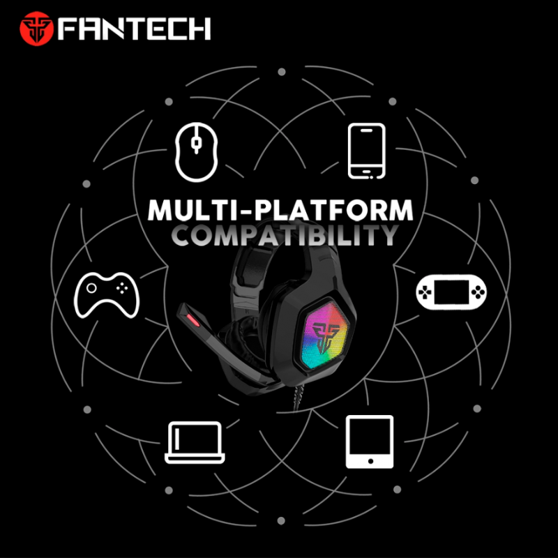 Auscultador Fantech OMNI MH83 7.1 Multi-Plataforma RGB 5