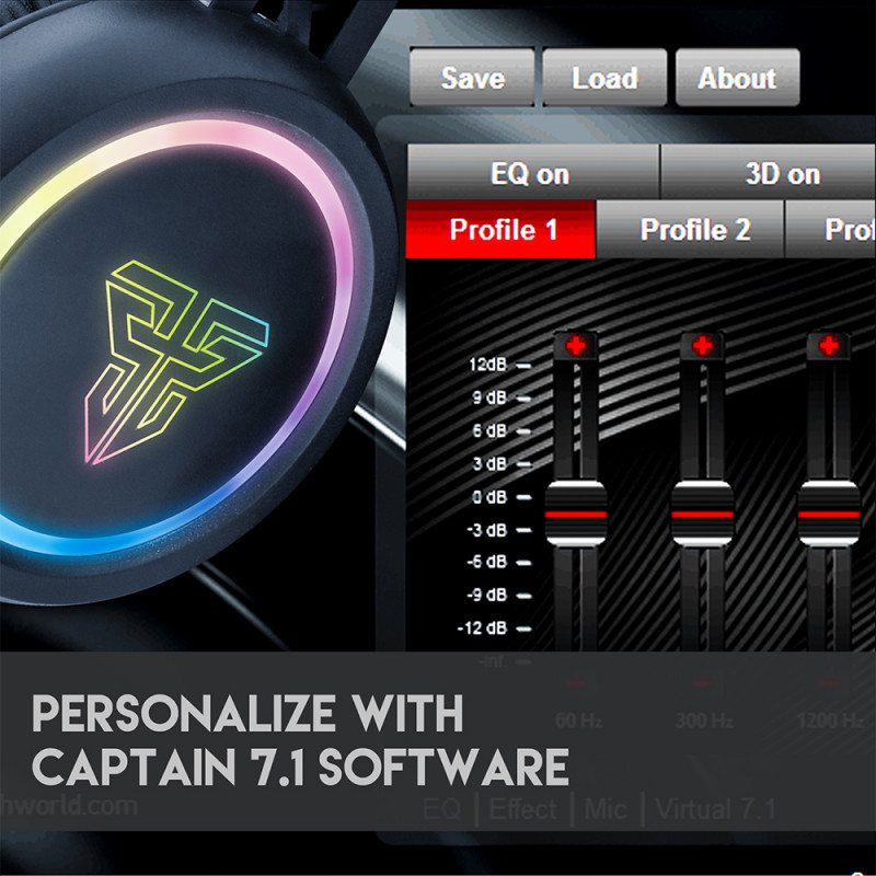 Auscultador Fantech Captain 7.1 Surround HG15 RGB 5