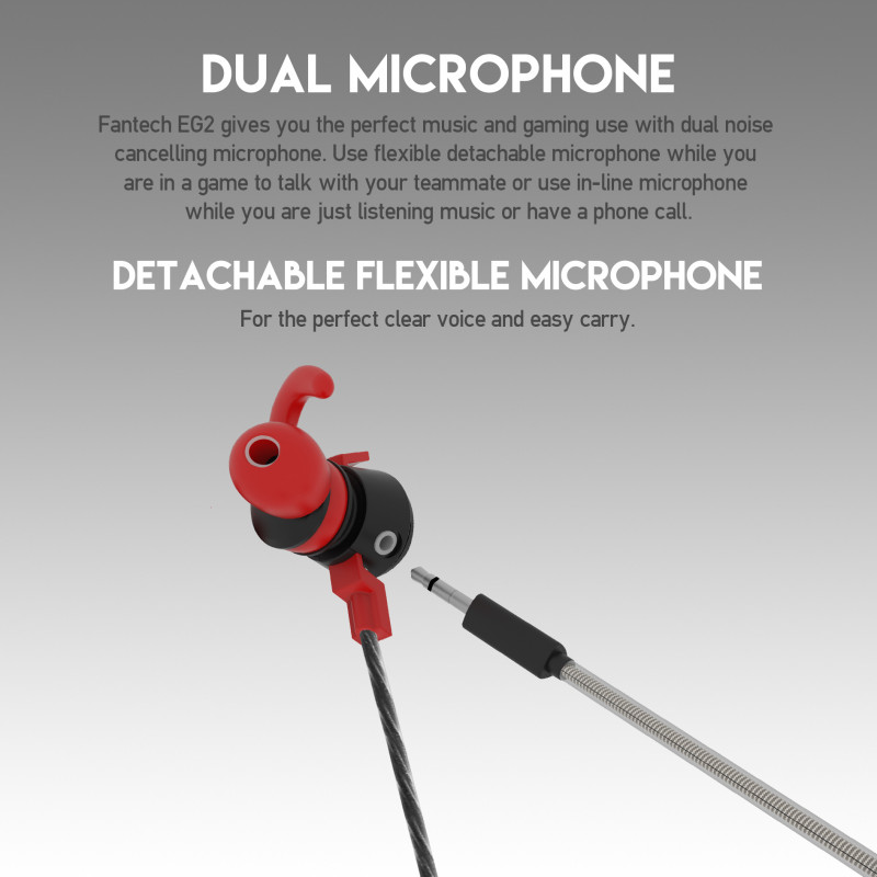 Auriculares In-Ear Fantech Scar EG2 Gaming Earplug Jack 3.5mm 2