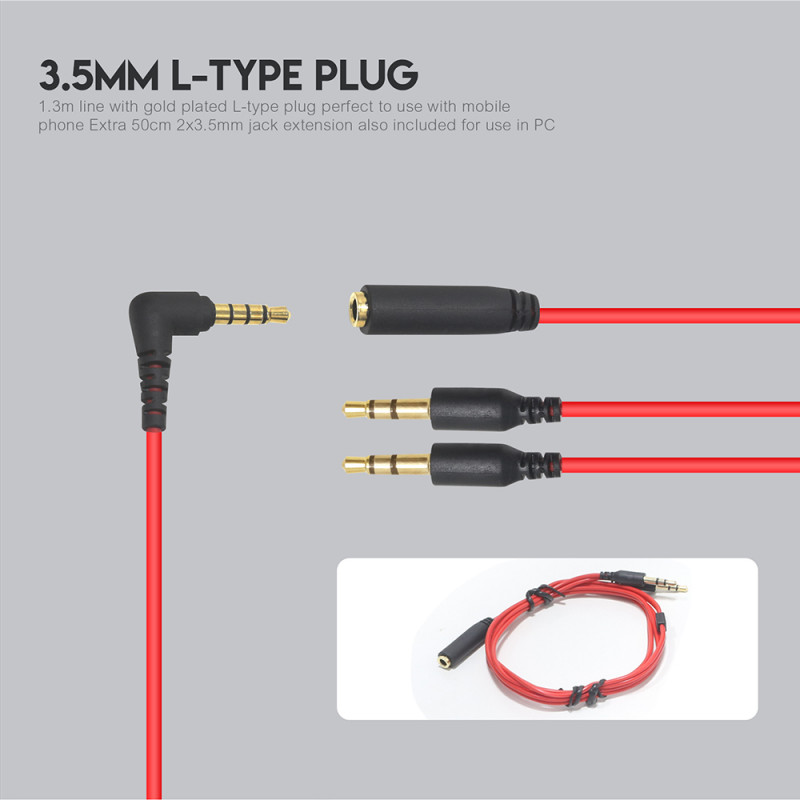 Auriculares In-Ear Fantech EG1 Gaming Earplug Jack 3.5mm 5