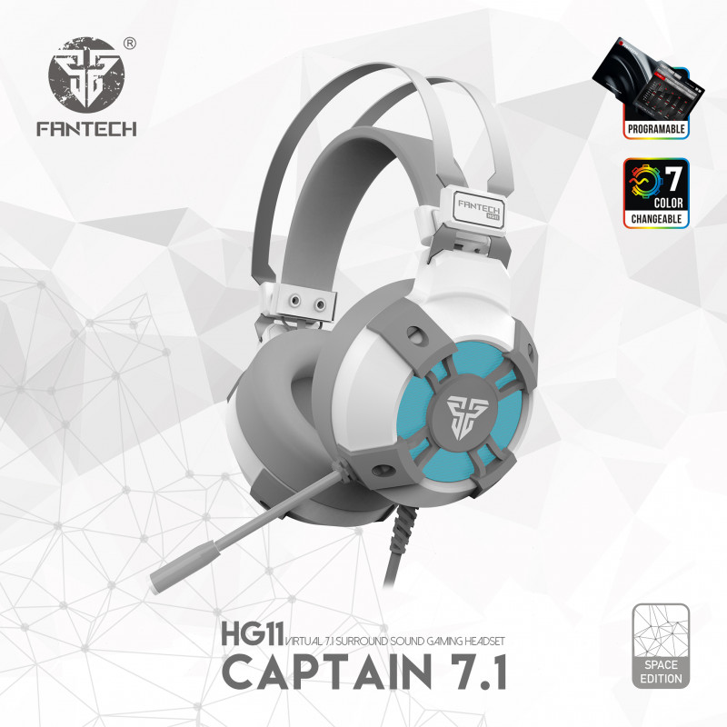 Auscultador Fantech Captain Virtual 7.1 HG11 Space Edition 6